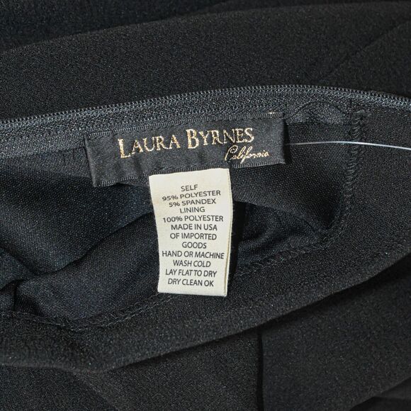Laura Byrnes California Women's Pinup Pleated Box Skirt in Black sz Small - Picture 2 of 11